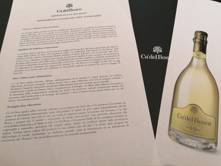 Il Manifesto di Ca’ del Bosco e Cuvée Prestige Edizione 42
