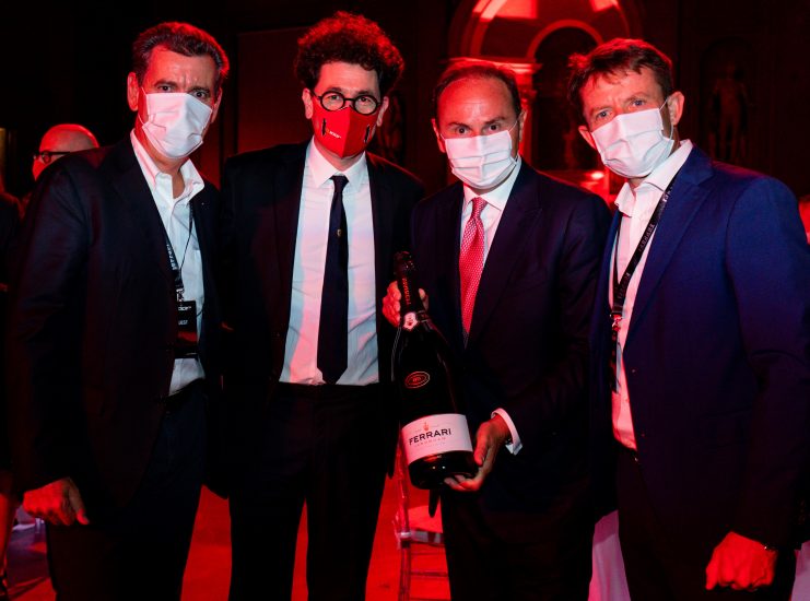 Marcello Lunelli, Mattia Binotto, Matteo Lunelli e Simone Masè
