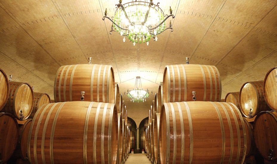 La bottaia di Banfi, a Montalcino