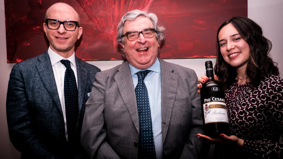Pio Boffa con Cesare e Federica Boffa, famiglia storica del Barolo e delle Langhe
