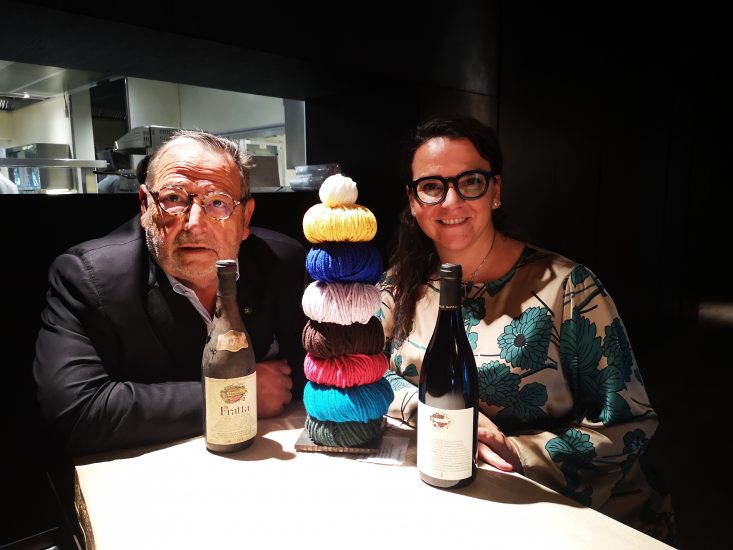 Fausto e Angela Maculan con il Fratta 1977 e 2017