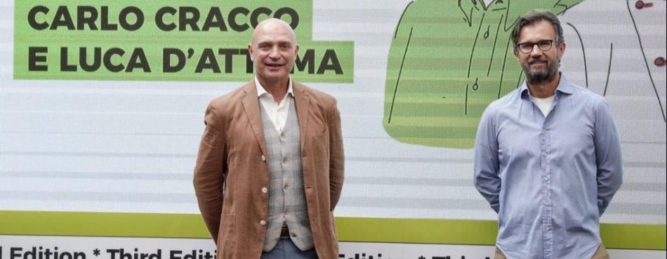 Lo chef Carlo Cracco e l’enologo Luca D’Attoma