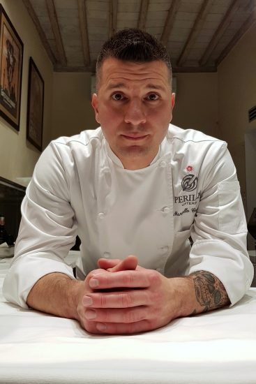 Lo chef Marcello Corrado dell’Osteria Perillà