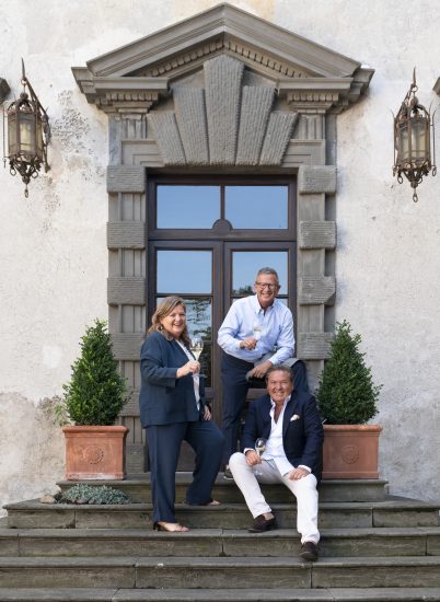 Cristina, Arturo e Paolo Ziliani, alla guida di Berlucchi