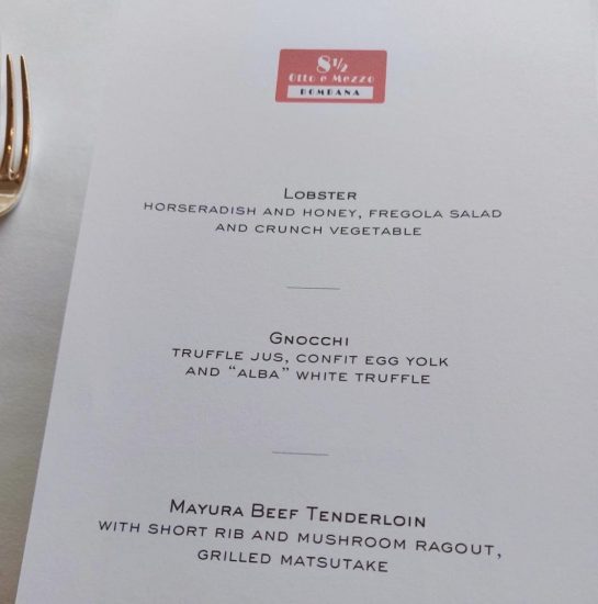 I piatti di Umberto Bombana, grandi vini e arte con Gelardini & Romani ad Hong Kong