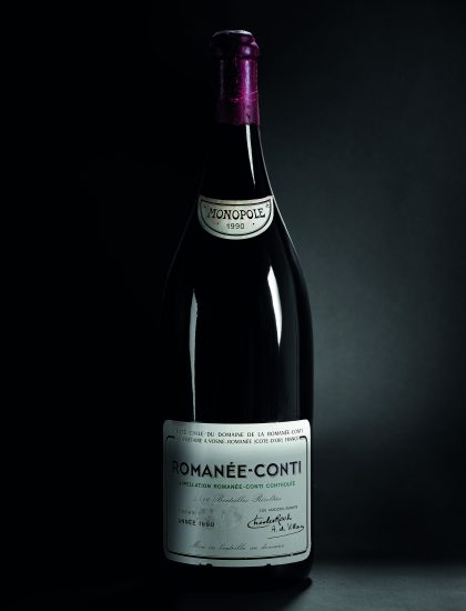 100.000 euro per una doppia magnum di Romanée Conti 1990 nell’asta Bolaffi, record in Italia