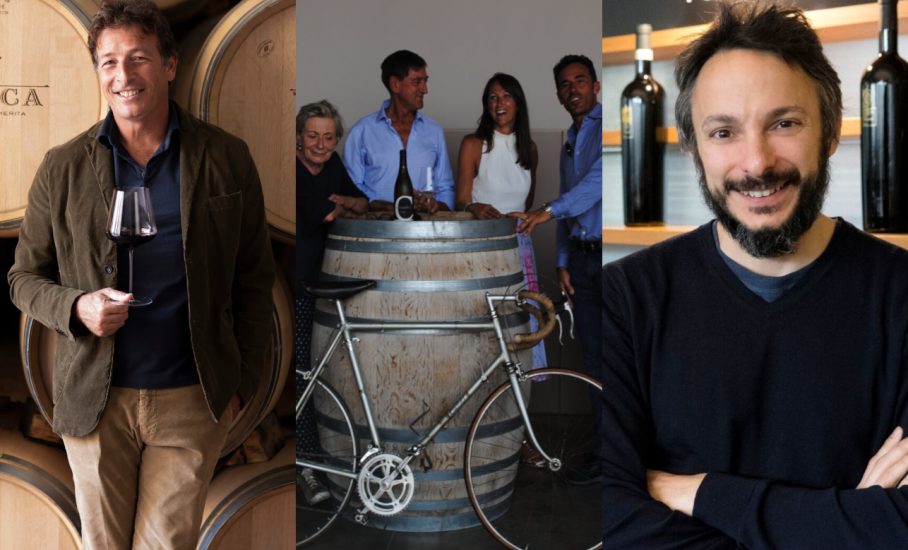I produttori Alberto Tasca, Francesco e Anna Bellocchio e Antonio Capaldo