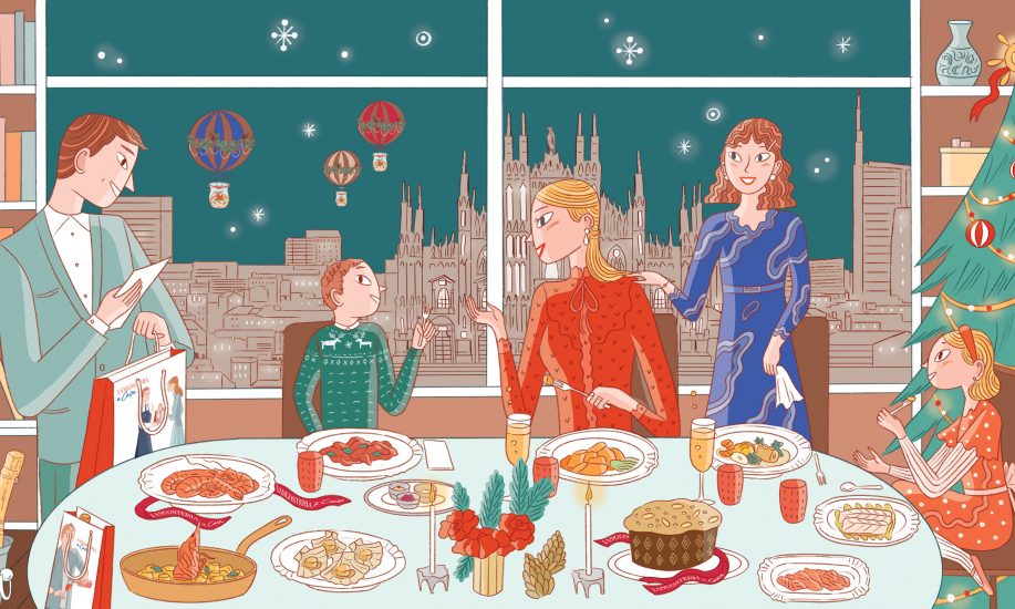 Il Natale illustrato dalla “Langosteria“ di Milano