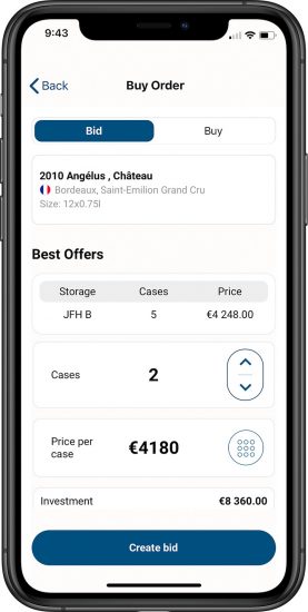 Vindome, la app per gestire i propri investimenti sui fine wine