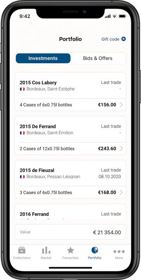 Vindome, la app per gestire i propri investimenti sui fine wine