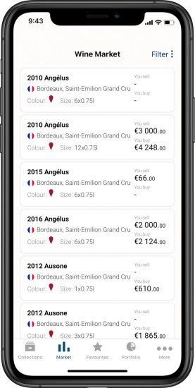 Vindome, la app per gestire i propri investimenti sui fine wine