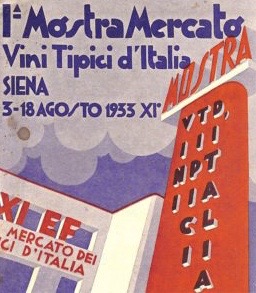 La locandina della prima Mostra Vini del 1933