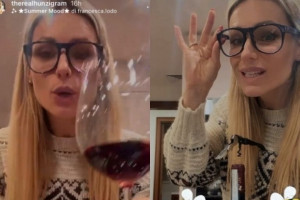 Il brindisi on line conquista anche i vip: la Hunziker e il Rosso di Montalcino di Castello Banfi