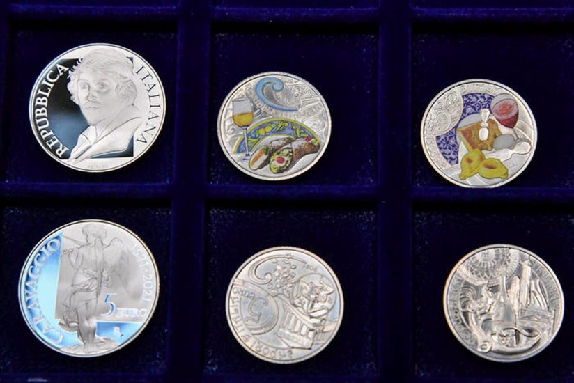 La collezione numismatica 2021. Ph Ansa/Alessandro Di Meo