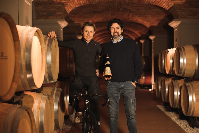 Damiano Cunego e Giancarlo Tommasi in cantina