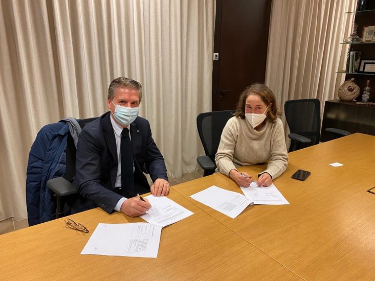 Massimo Cerbai di Credit Agricole e Albiera Antinori presidente Consorzio Vini Bolgheri