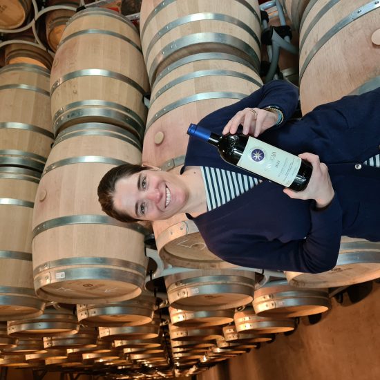 Priscilla Incisa della Rocchetta con il Sassicaia 2018