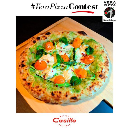La pizza di Davide Cormaci, seconda classificata