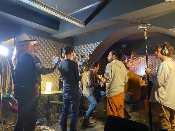 Sul set della web serie “Amore Liquido”