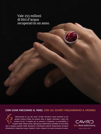 La sostenibilità a 360 gradi nel vino, tra mission di impresa e comunicazione: il caso Caviro