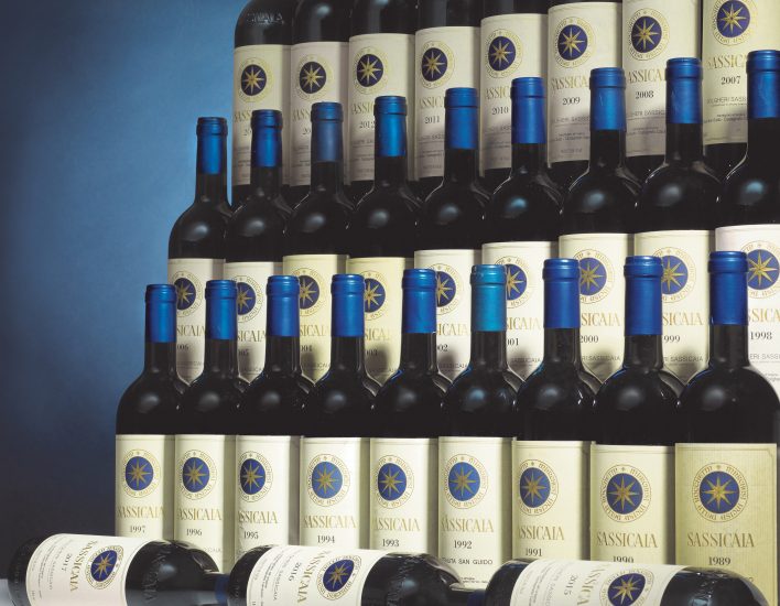 Il Sassicaia, tra i vini italiani più scambiati sul mercato secondario dei fine wine