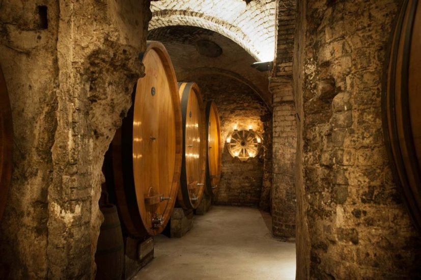 La cantina di Pio Cesare, ad Alba