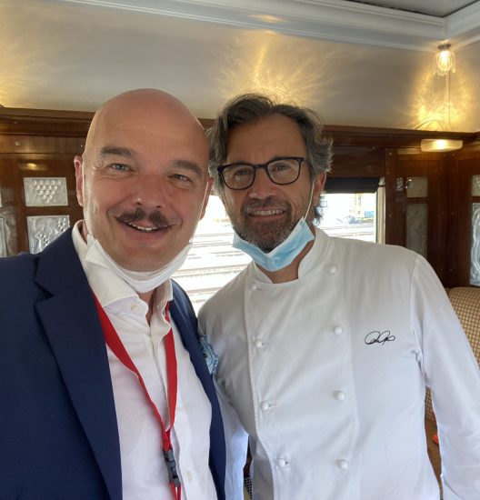 La cucina di Carlo Cracco nel debutto del Treno della Dolce Vita