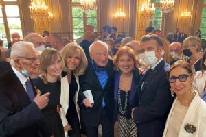 The famous philosopher, Edgar Morin celebrated 100 years at the Elysée, with Nonino