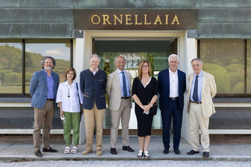 La visita del presidente della Regione Toscana Eugenio Giani a Ornellaia