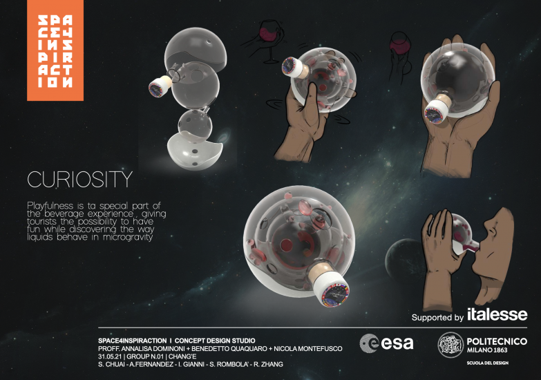 Vino nello spazio, con calici pensati da studenti e Italesse