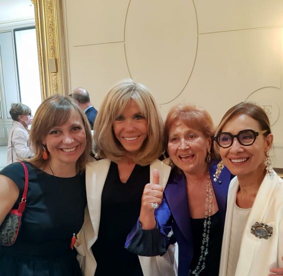da sinistra Antonella Nonino, Brigitte Macron, Giannola Nonino e Sabah Morin