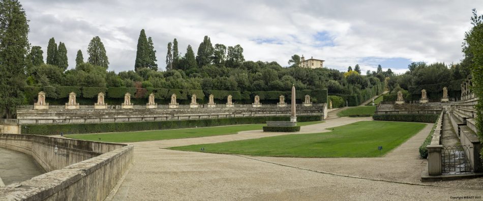 La panoramica del Giardino di Boboli a Firenze