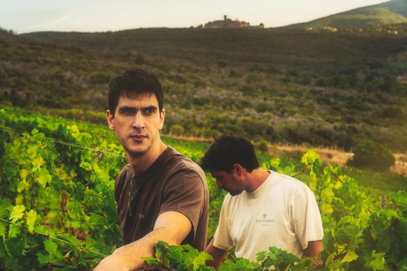 Matthieu Taunay e Simone Salamone tra le vigne di Monteverro