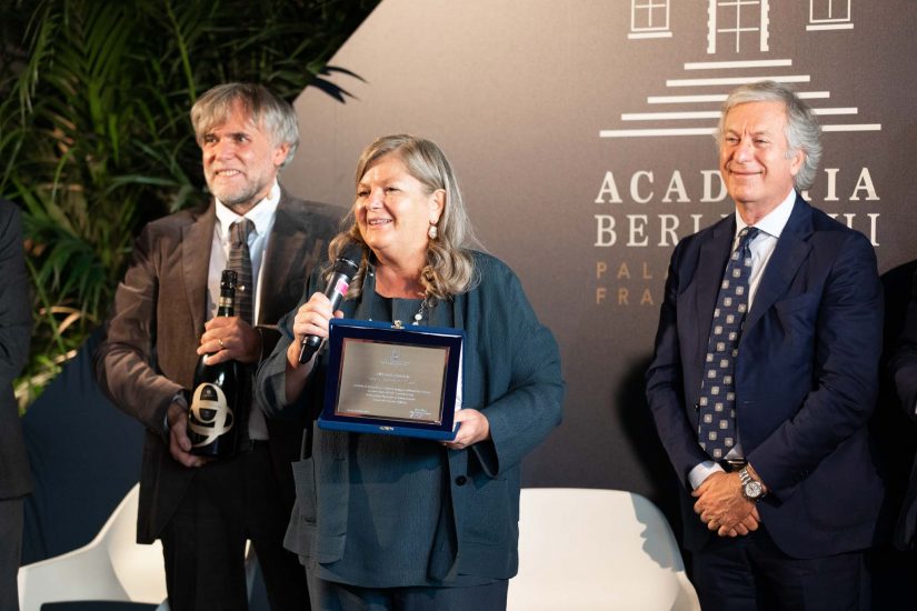Cristina Ziliani nelle premiazioni di Academia Berlucchi