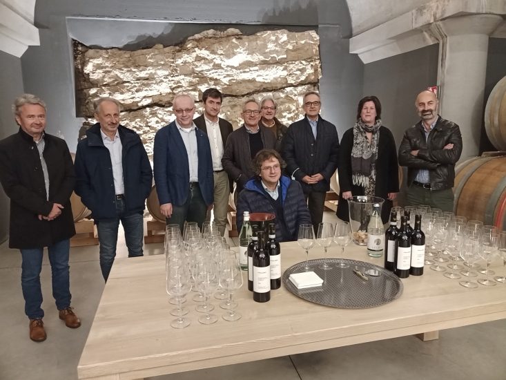 Gli economisti europei del vino nella Cantina Eleva di Davide Gaeta, in Valpolicella