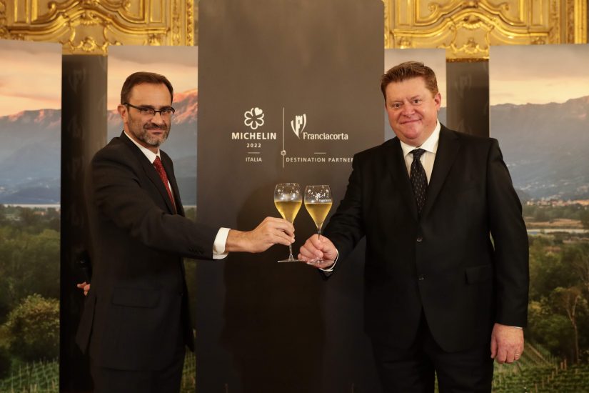 Marco Do (Guida Michelin) e Silvano Brescianini (Consorzio Franciacorta)