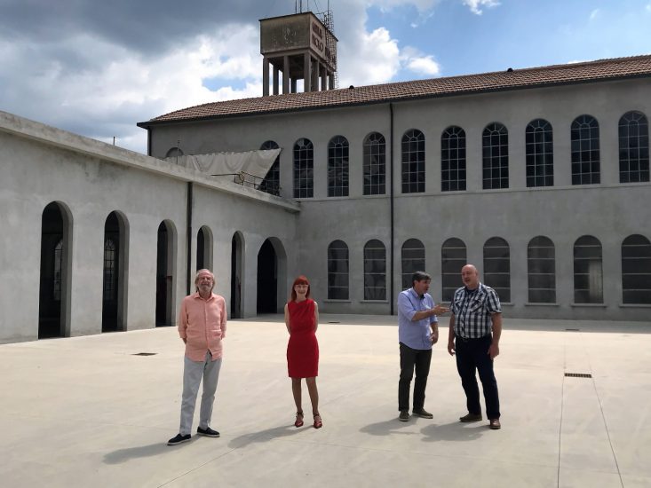 Gigi Brozzoni, Alessandra Piubello, Andrea Alpi e Marco Magnoli, i quattro curatori della guida “I Vini di Veronelli”