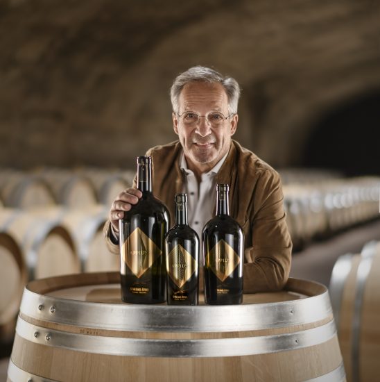 Hans Terze, guida della cantina di San Michele Appiano, con il suo Appius