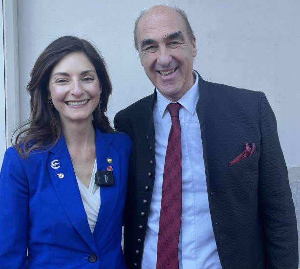 Laura Donadoni con Helmut Kocher