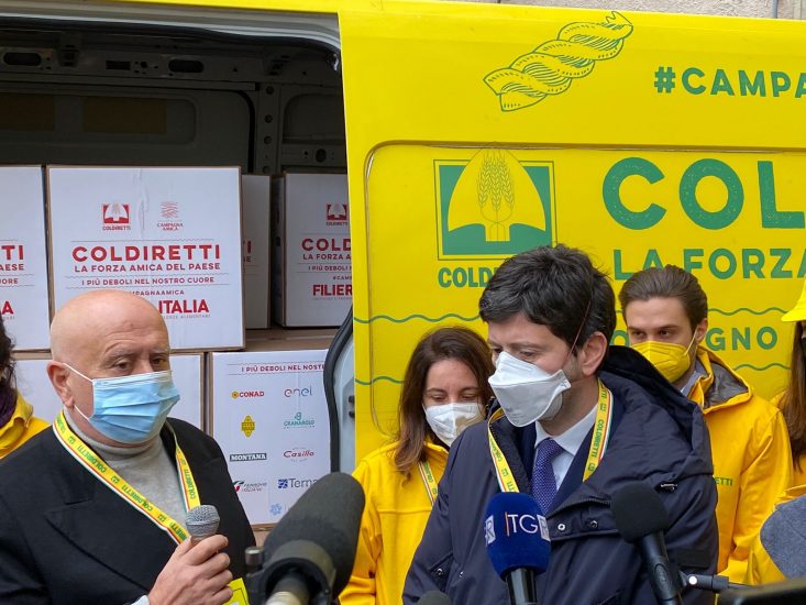 Il Ministro della Salute, Roberto Speranza, da Coldiretti