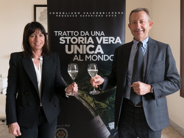 Elvira Bortolomiol e Diego Tomasi, vertici del Consorzio del Prosecco Docg