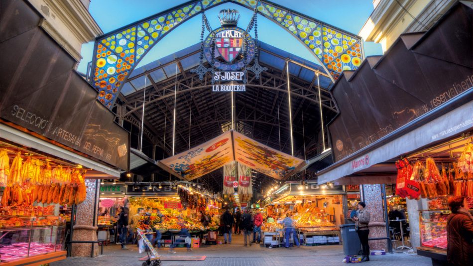 Il mercato della Boqueria di Barcellona