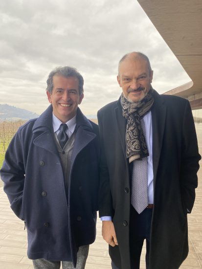 Saverio Notari, ad Compagnia del Vino, e Laurent d’Harcourt, di Pol Roger