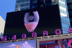 Prosecco celebrated ... itself, and became the star on the screens in Times Square