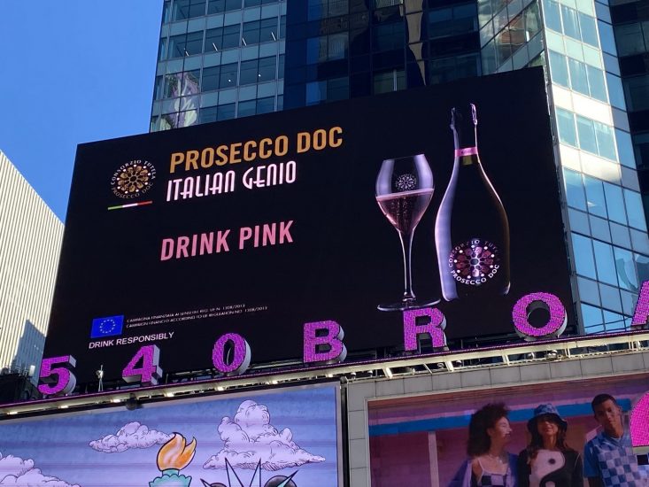 Il Prosecco protagonista a Times Square