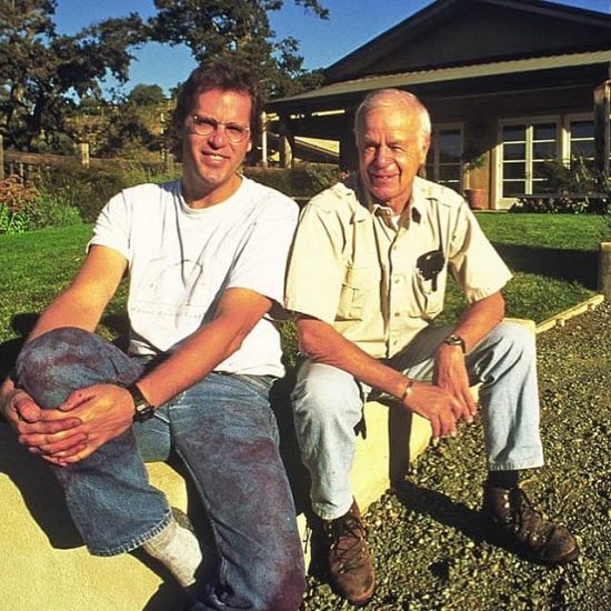 John Shafer, fondatore di Shafer Vineyards, con il figlio Dough