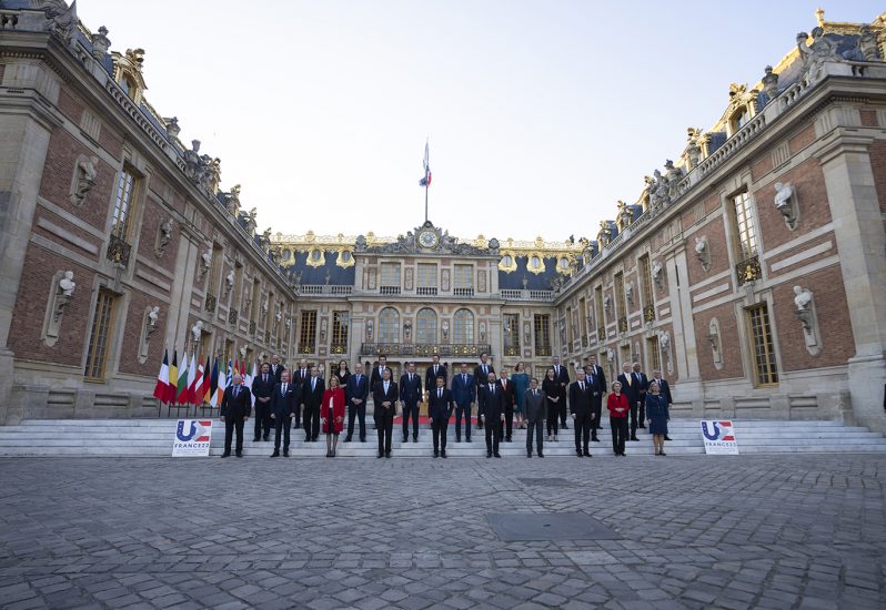 Il presidente del Consiglio Mario Draghi, al Consiglio Ue