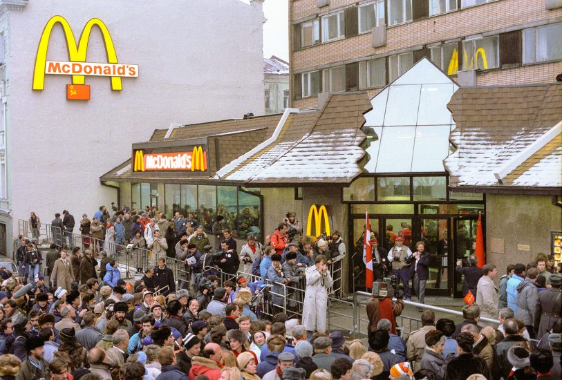 Il primo Mc Donald’s aperto in Russia, nel 1990