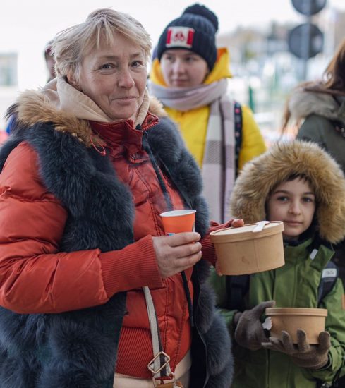 La World Central Kitchen al confine tra Ucraina e Polonia