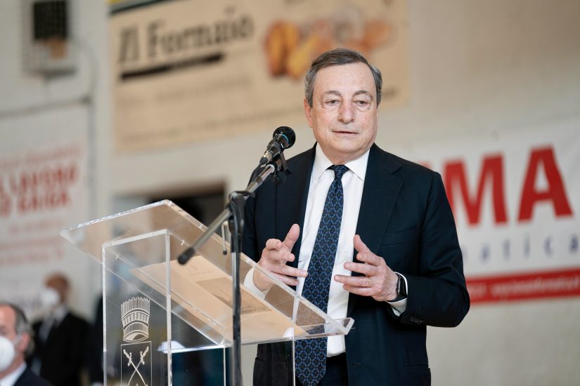 Mario Draghi alla scuola media di Sommacampagna